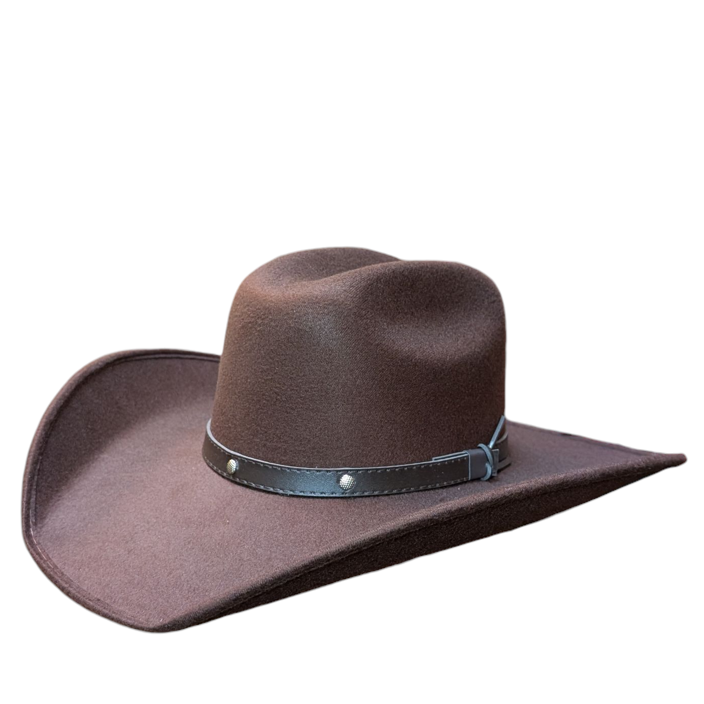 Rodeo Dark Brown Felt Cowboy Hat