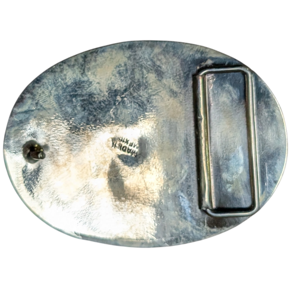 Premium Western Buckle (0057) - Black w/ Genuine Scorpion