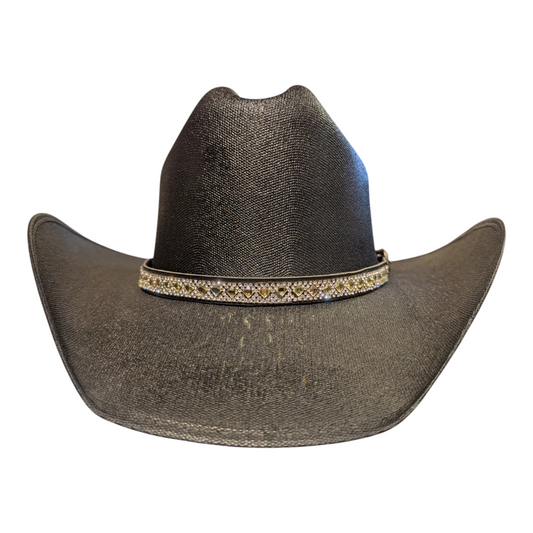 Hat Band (0004) Silver & Gold Rhinestones