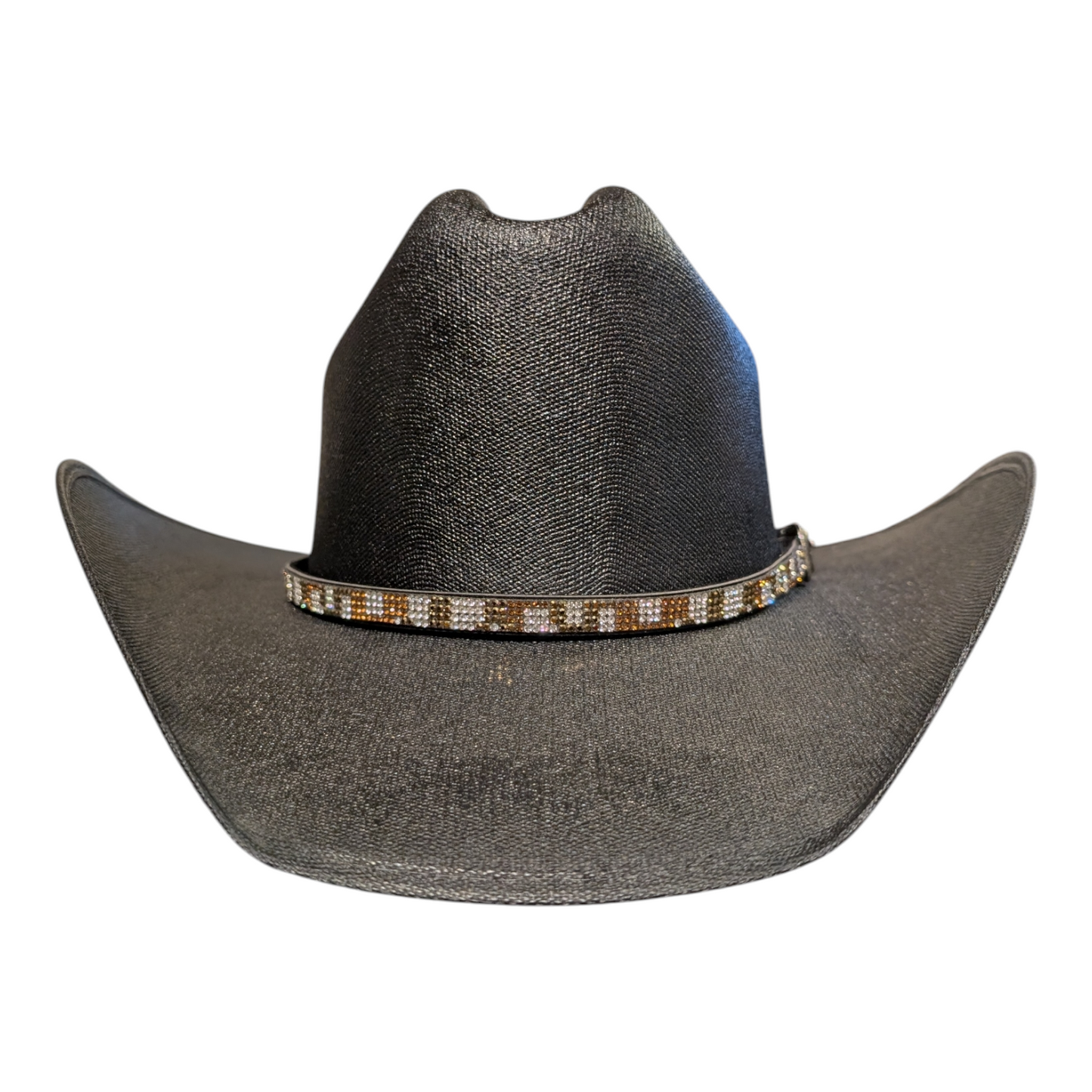 Hat Band (0005) Silver, Gold & Cooper Rhinestone