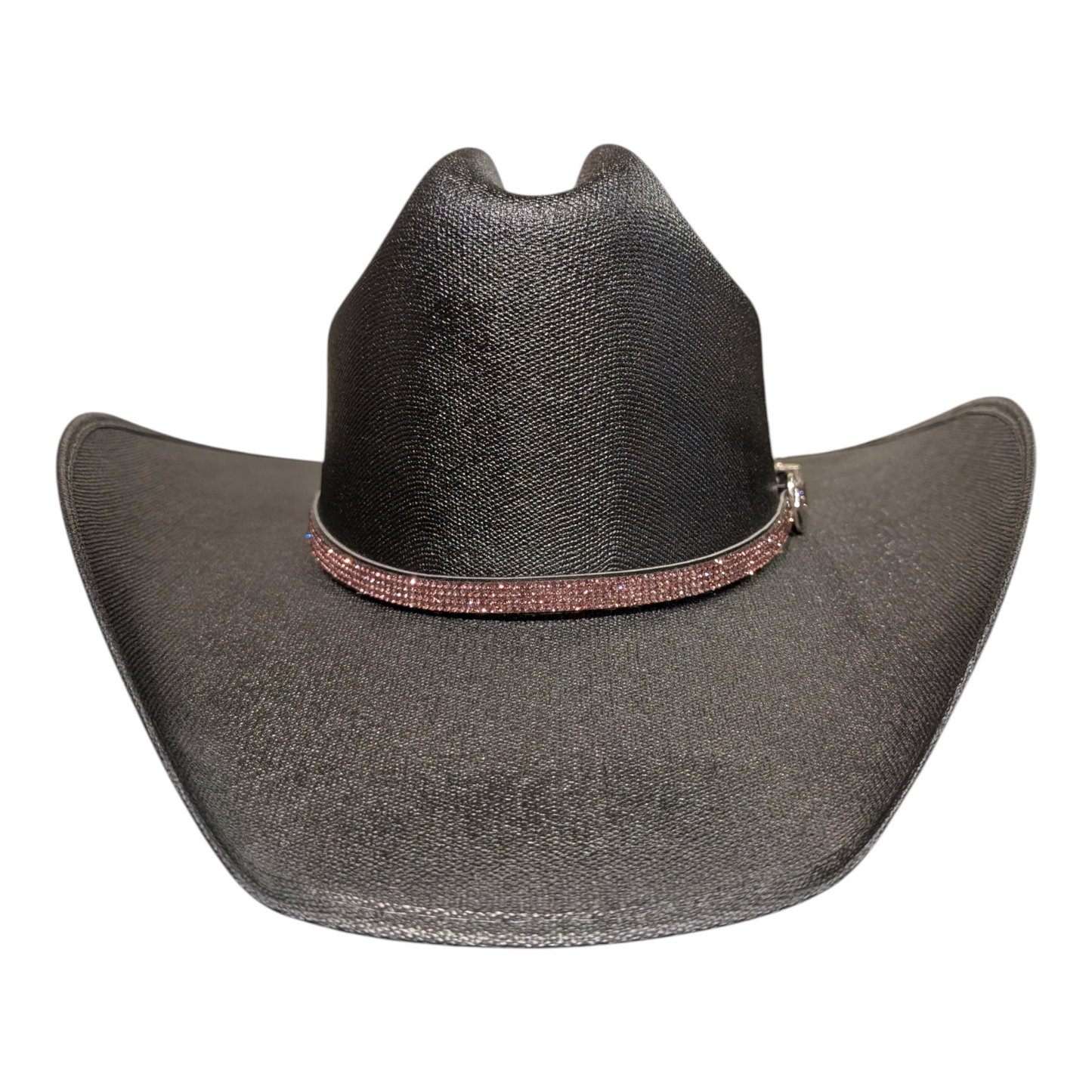 Hat Band (0008) Baby Pink Rhinestones