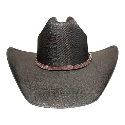 Hat Band (0008) Baby Pink Rhinestones