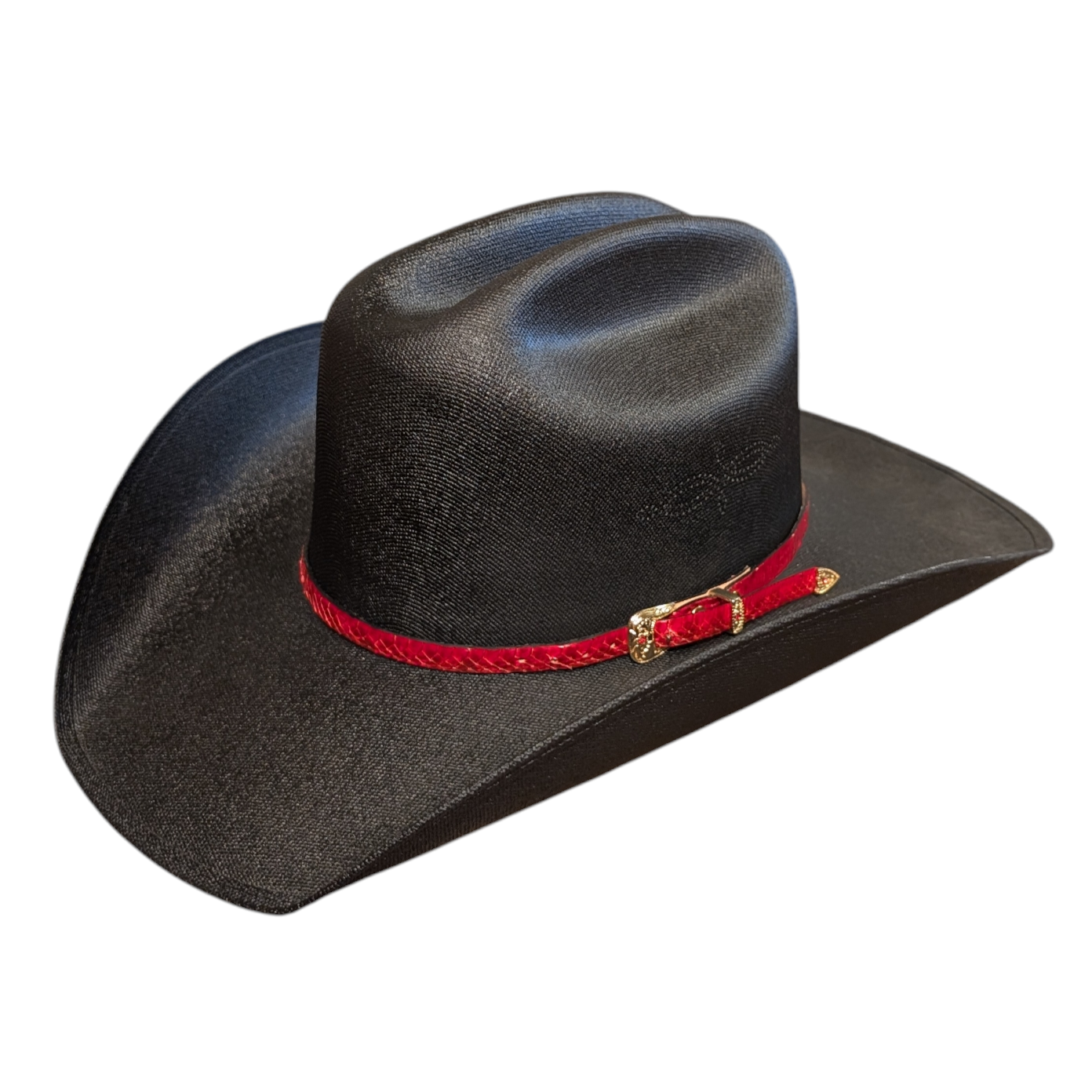 Hat Band (0014) Red Snake Skin