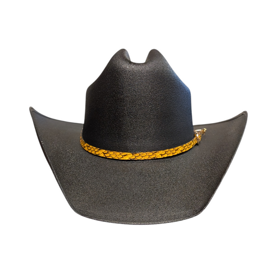 Hat Band (0016) Yellow Snake Skin