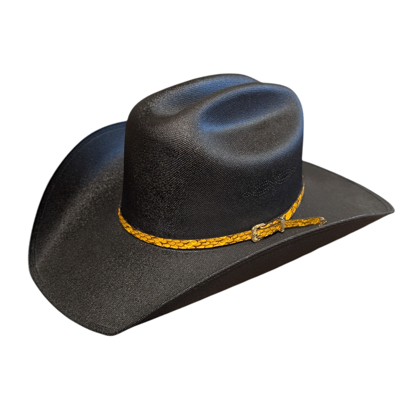 Hat Band (0016) Yellow Snake Skin