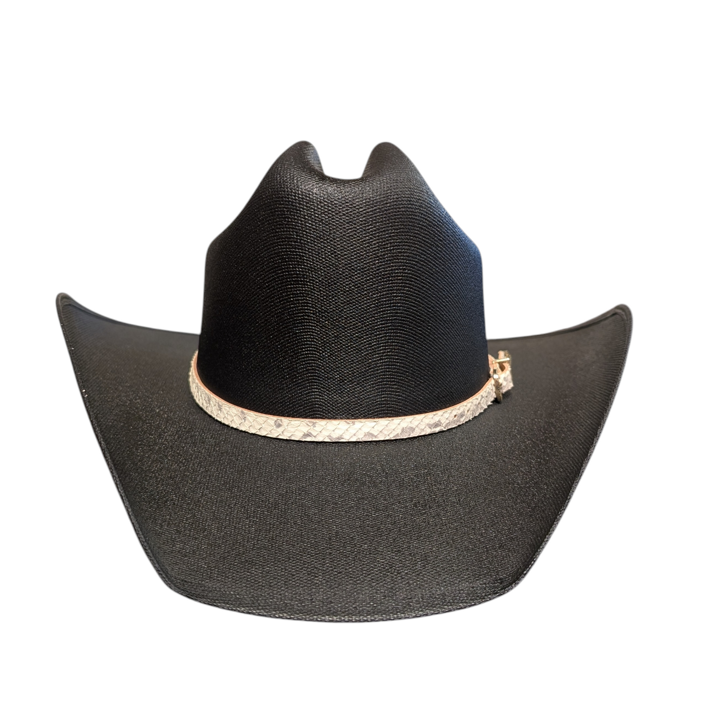 Hat Band (0015) White Snake Skin