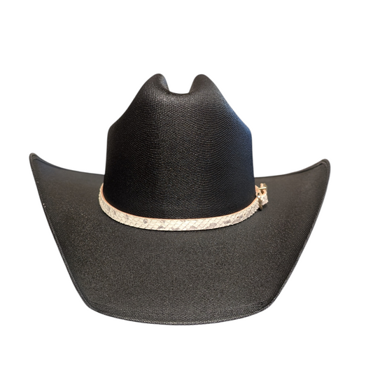 Hat Band (0015) White Snake Skin