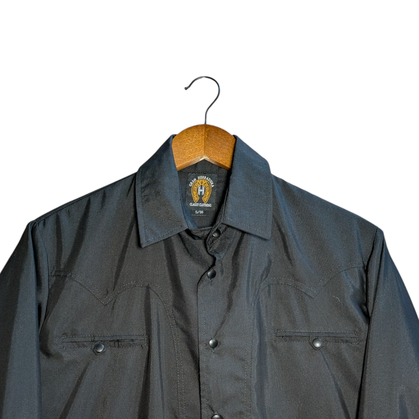 Western Shirt (0020) - Plain Black