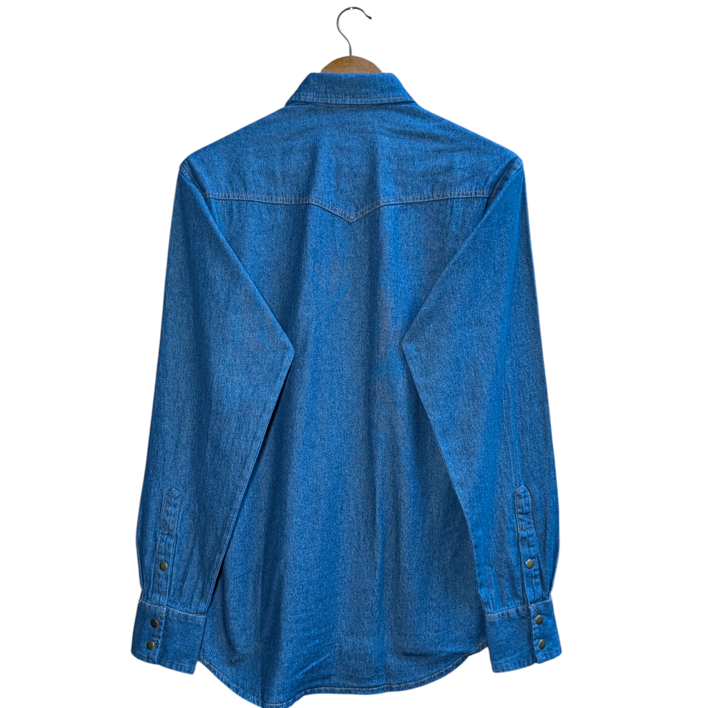 Western Shirt (0023) - Blue 'Denim' Shirt