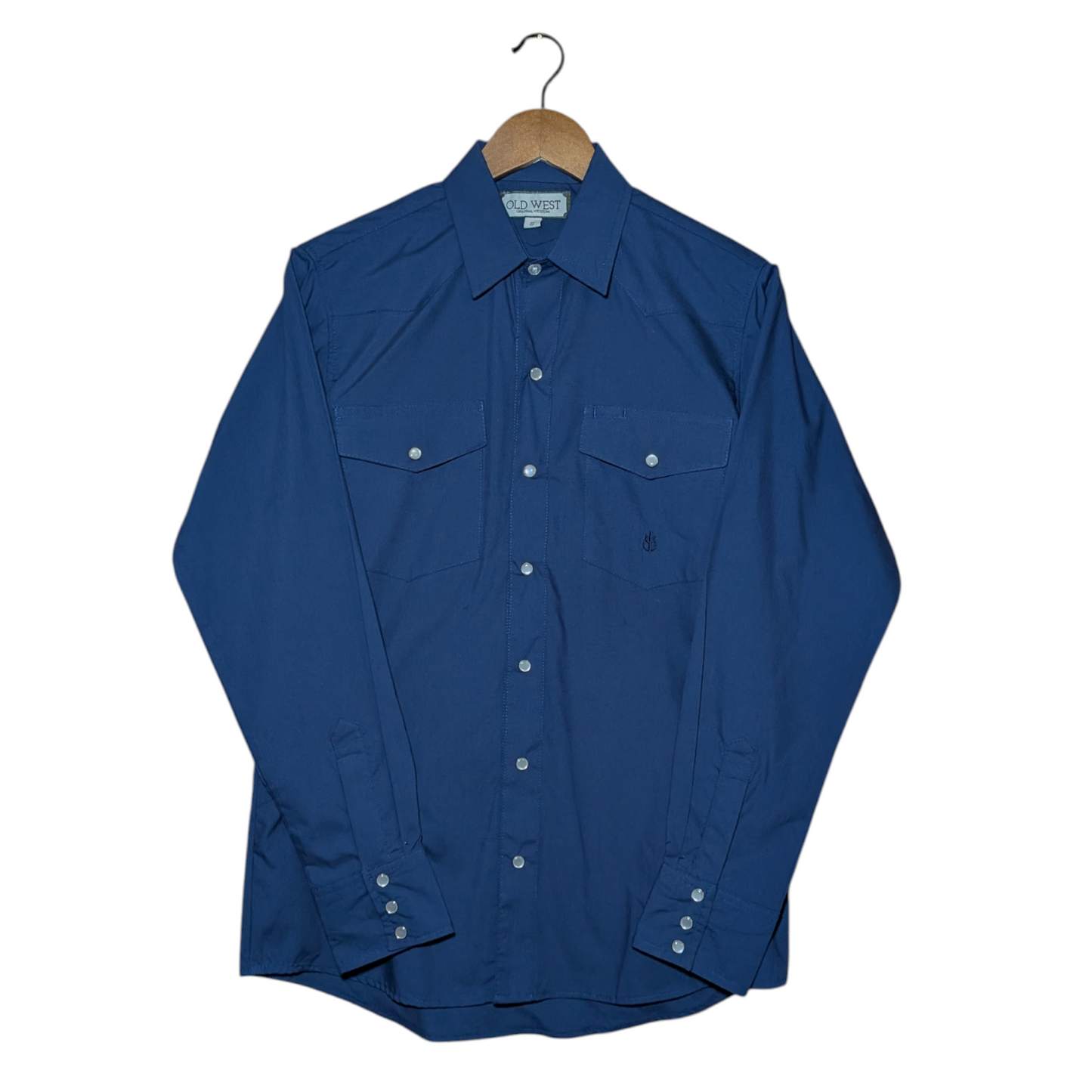 Western Shirt – Navy Blue Double Flap Pockets (0018)