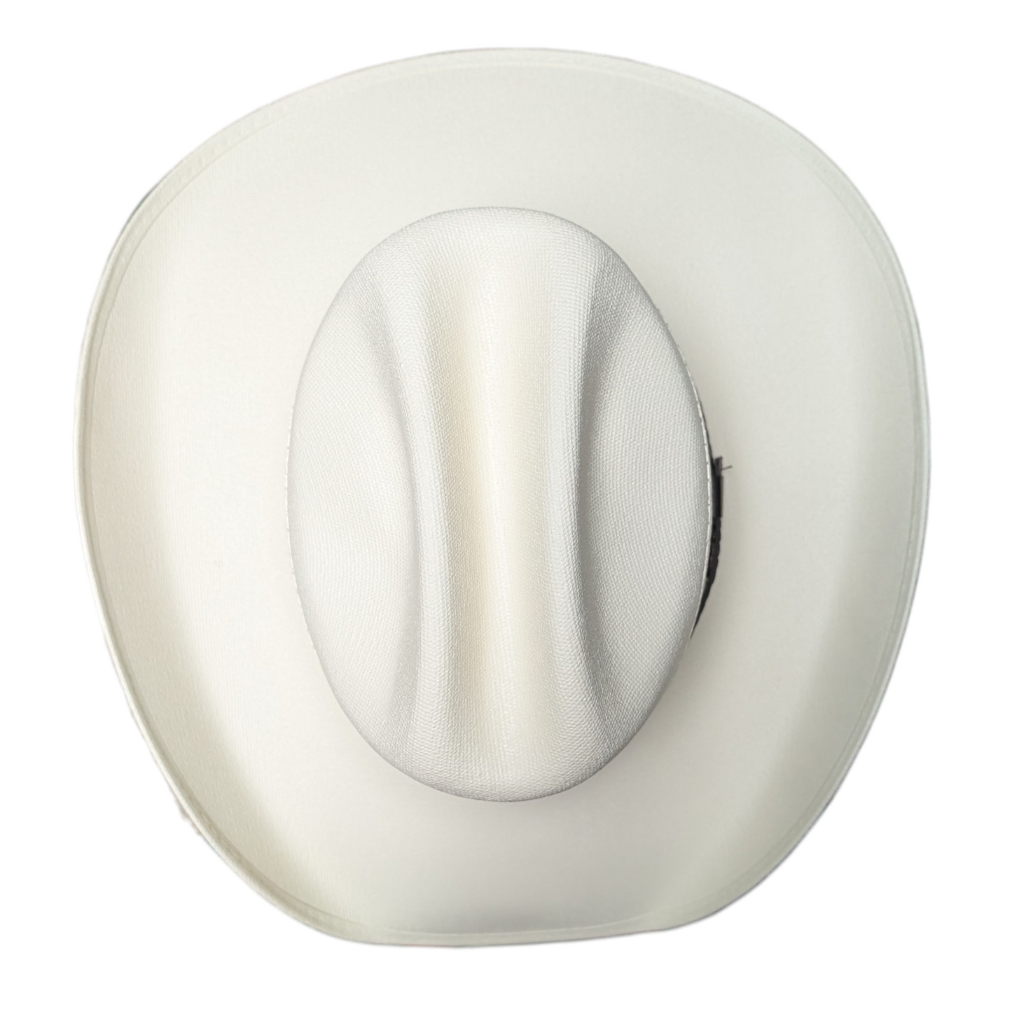Ivory Straw Cowboy Hat w/ Black Band - Vented