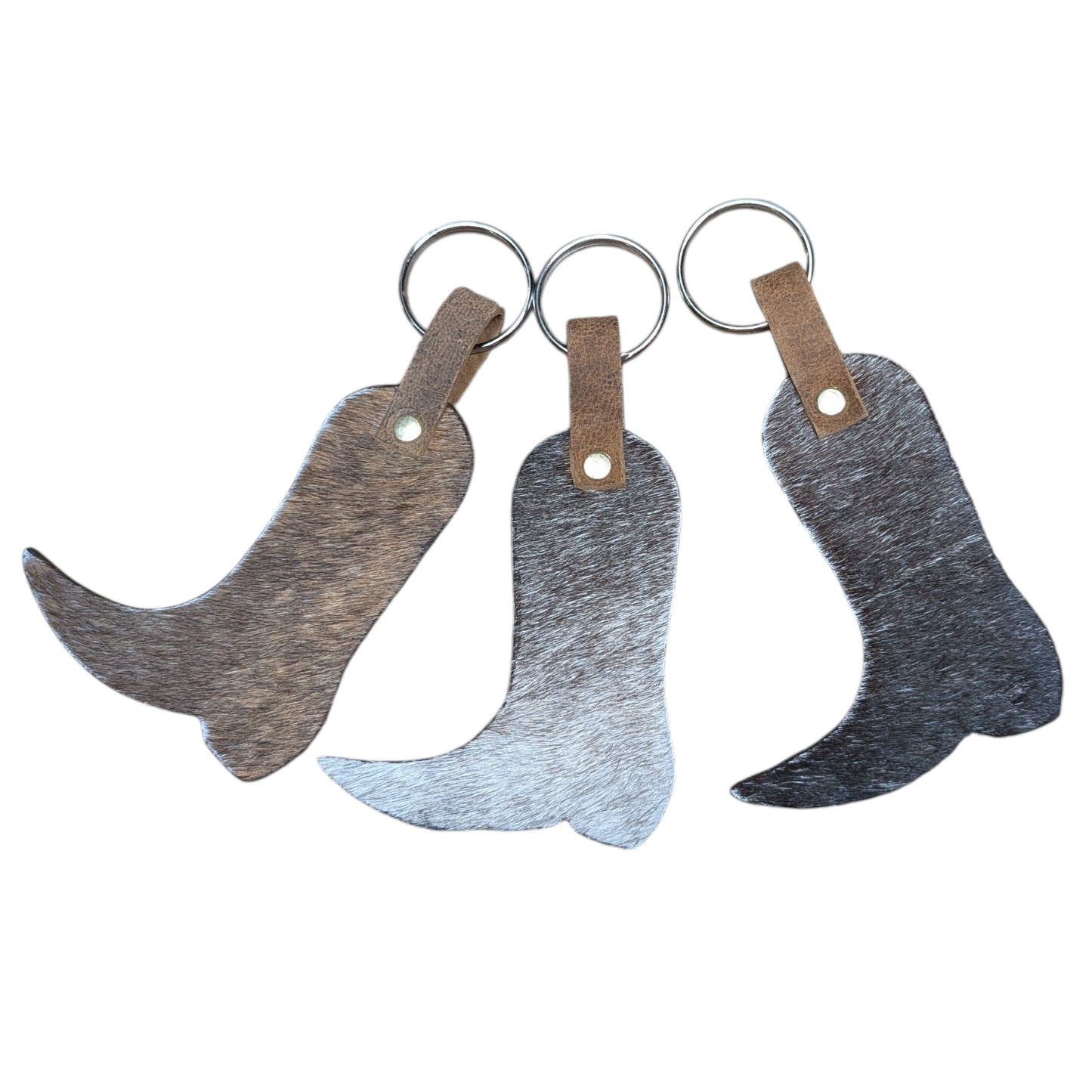 Keychain - Genuine Cowhide Cowboy Boot