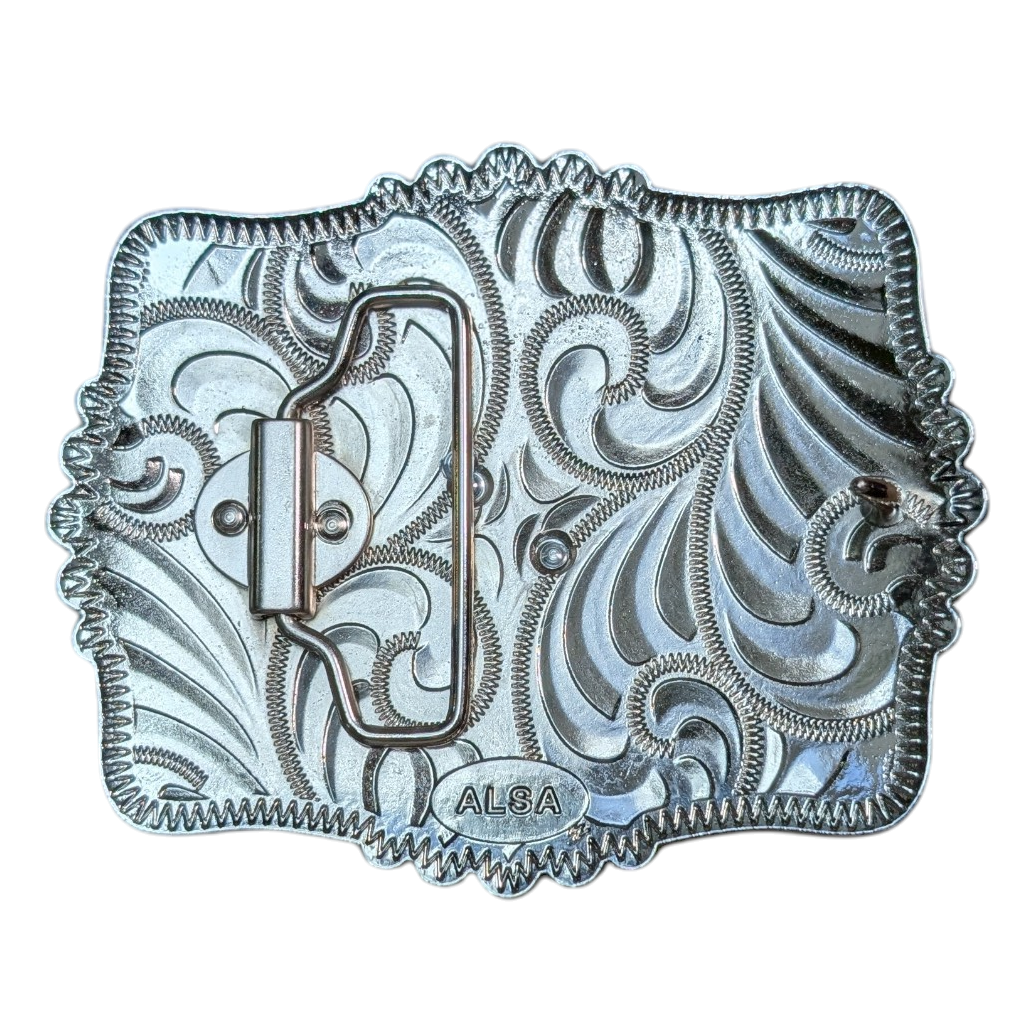 Western Buckle (0069) - Mixed Metal Horse Head