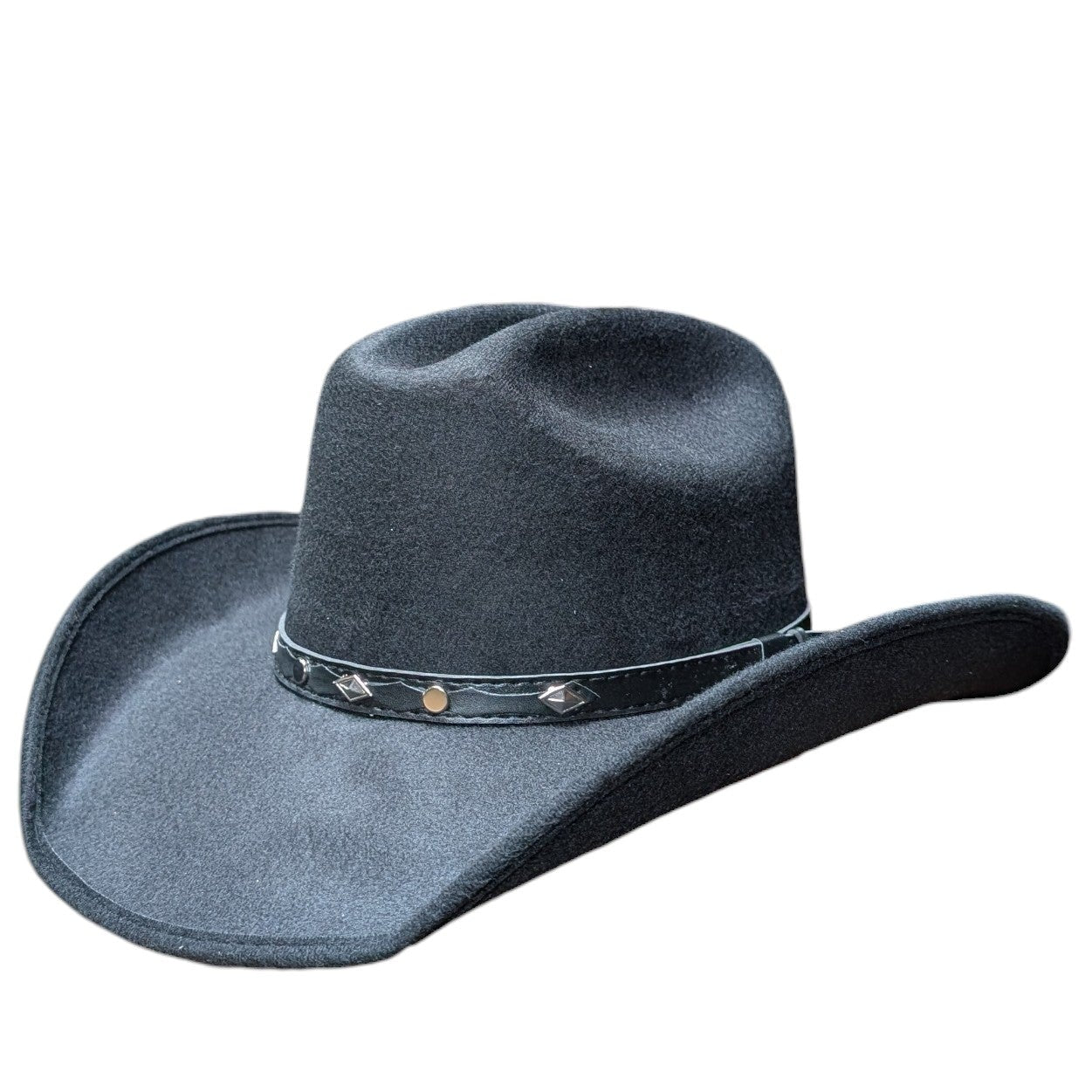 Rodeo Black Felt Cowboy Hat