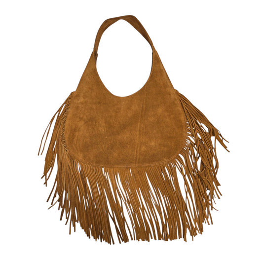 Western Fringe Leather Handbag – Handcrafted in Mexico