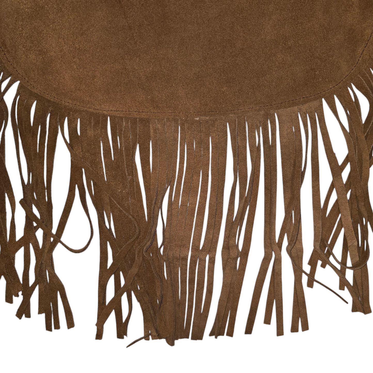 Western Fringe Leather Handbag (0001) – Tan