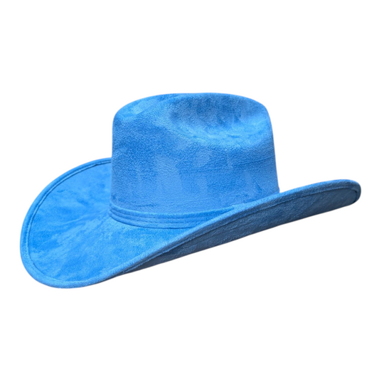 Blue Felt Cowboy Hat