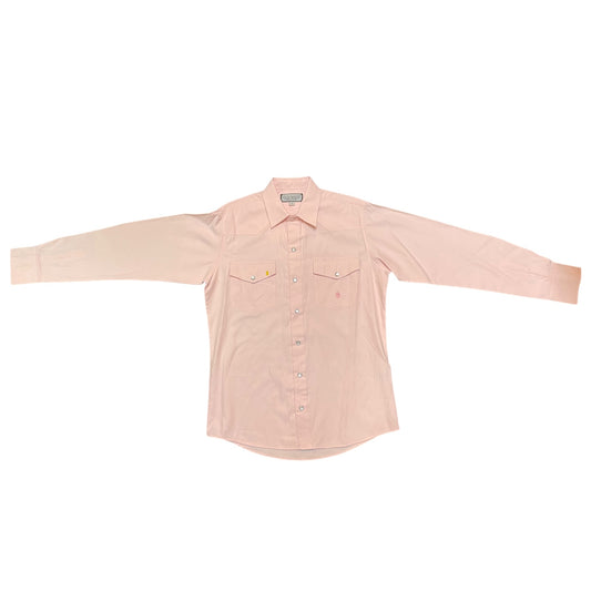 Western Shirt – Blush Pink Double Flap Pockets (0008)