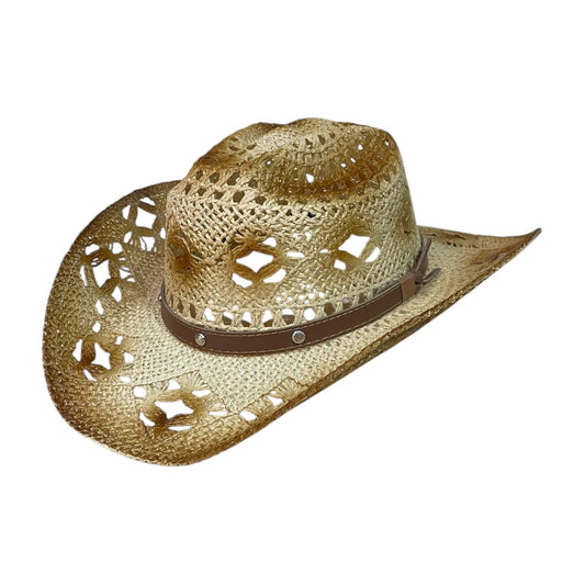 Burnt Ivory Straw Cowboy Hat