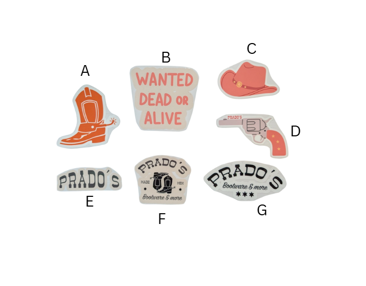 Prado's Stickers - Waterproof
