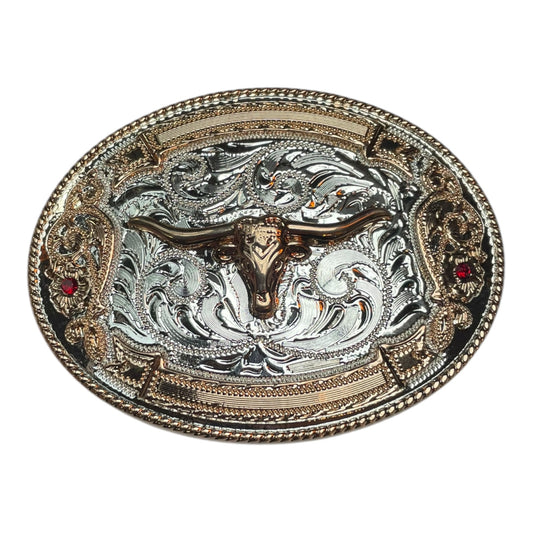 Western Longhorn Belt Buckle (0004)