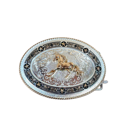 Galloping Horse Western Belt Buckle (0003)