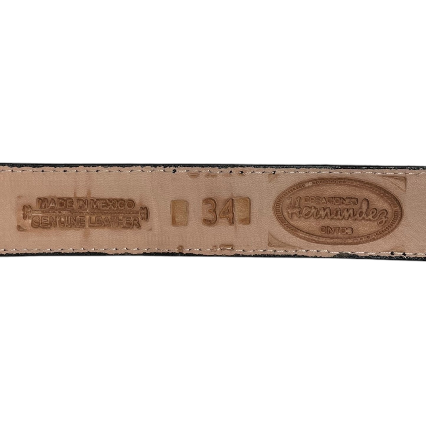 Western Leather Belt - Black Engraved Floral with Premium Engraved Buckle (0008)