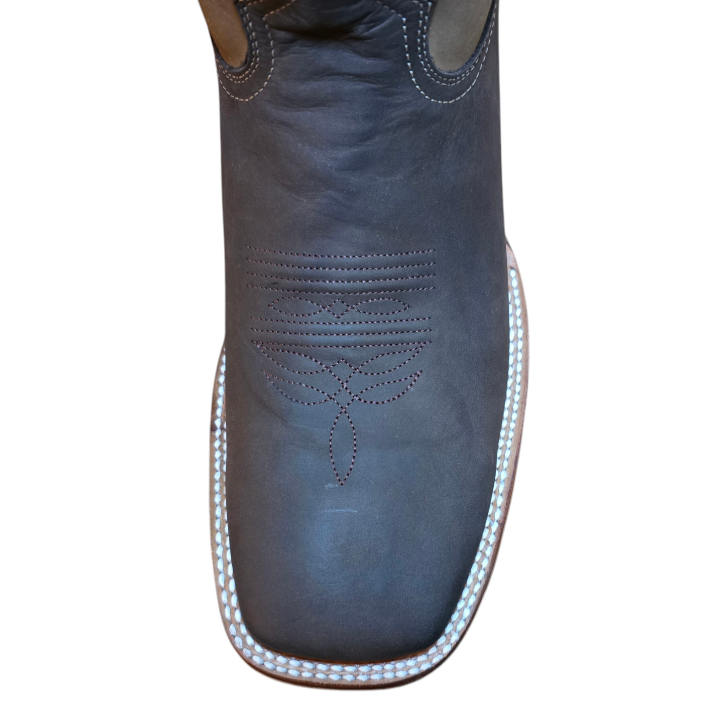 Men's Cowboy Boots (0006) - 13" Square Toe Dark Brown Lone Star