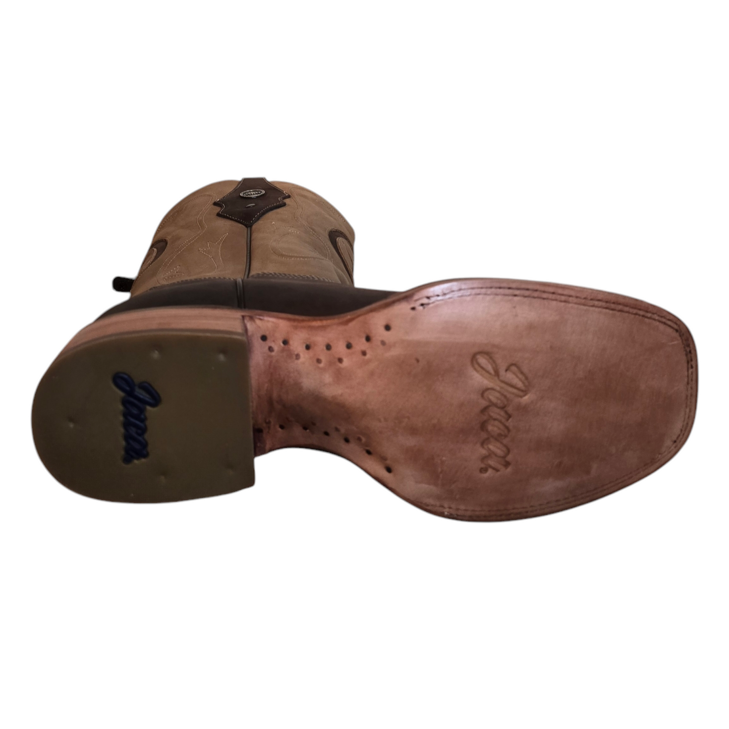 Men's Cowboy Boots (0006) - 13" Square Toe Dark Brown Lone Star