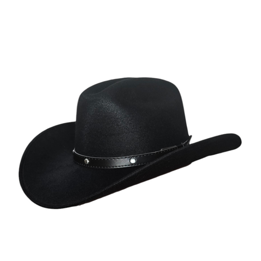 Rodeo Black Felt Cowboy Hat