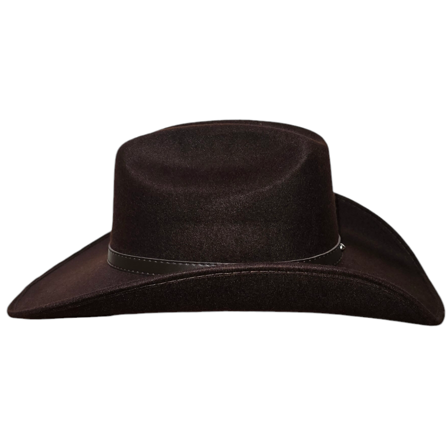 Rodeo Dark Brown Felt Cowboy Hat