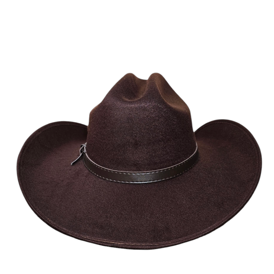 Rodeo Dark Brown Felt Cowboy Hat