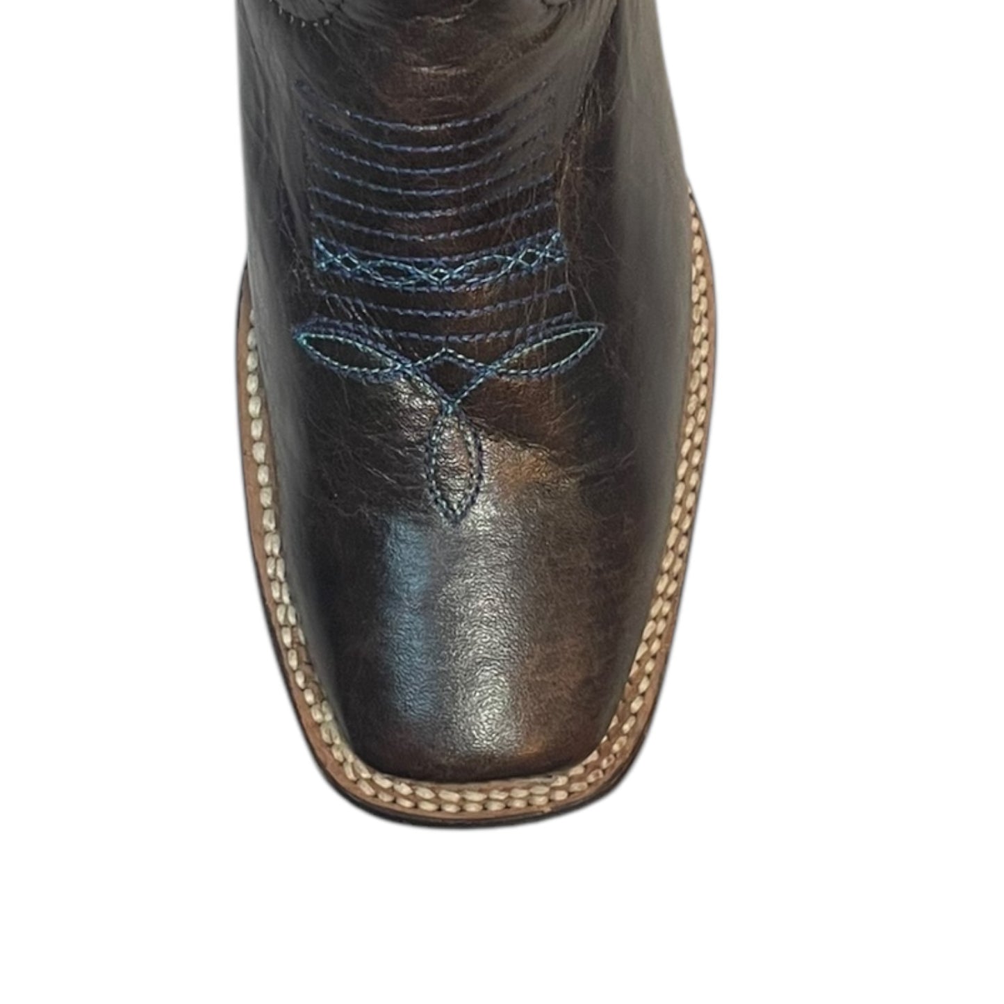 Women's Cowboy Boots (0023) - 14" Seven Toe Rustic Black